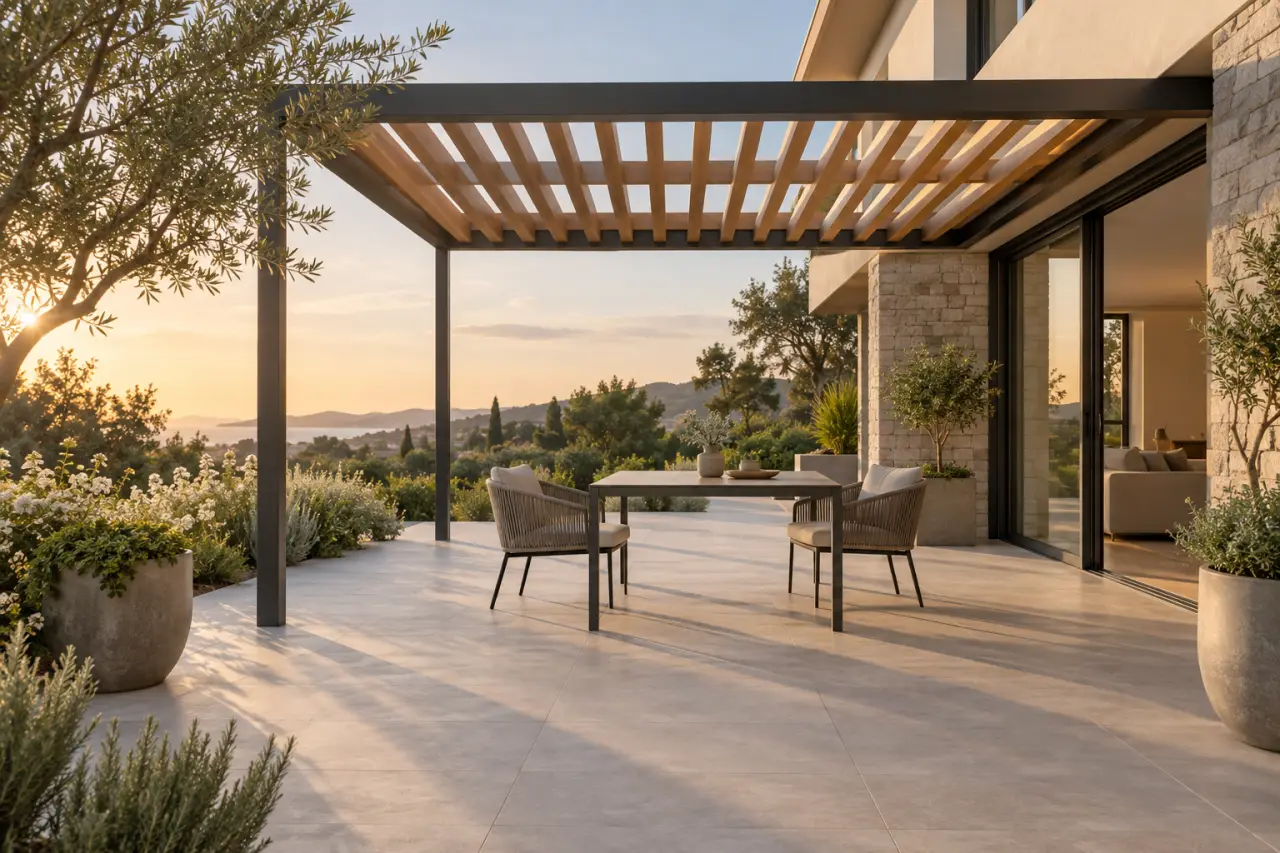 Aménager une pergola extérieure sans encombrer la terrasse
