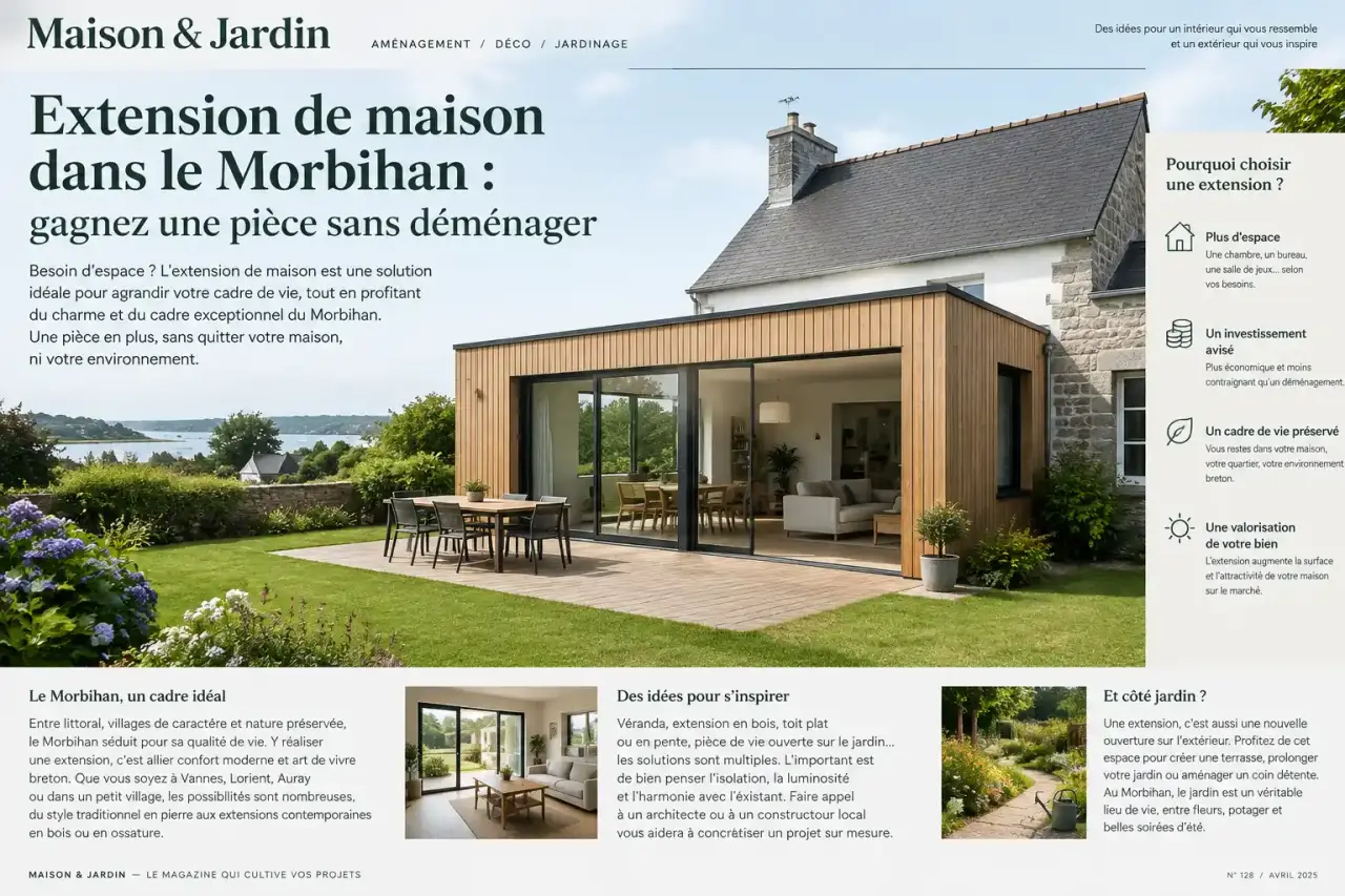 Extension de maison dans le Morbihan : gagnez une pièce sans déménager
