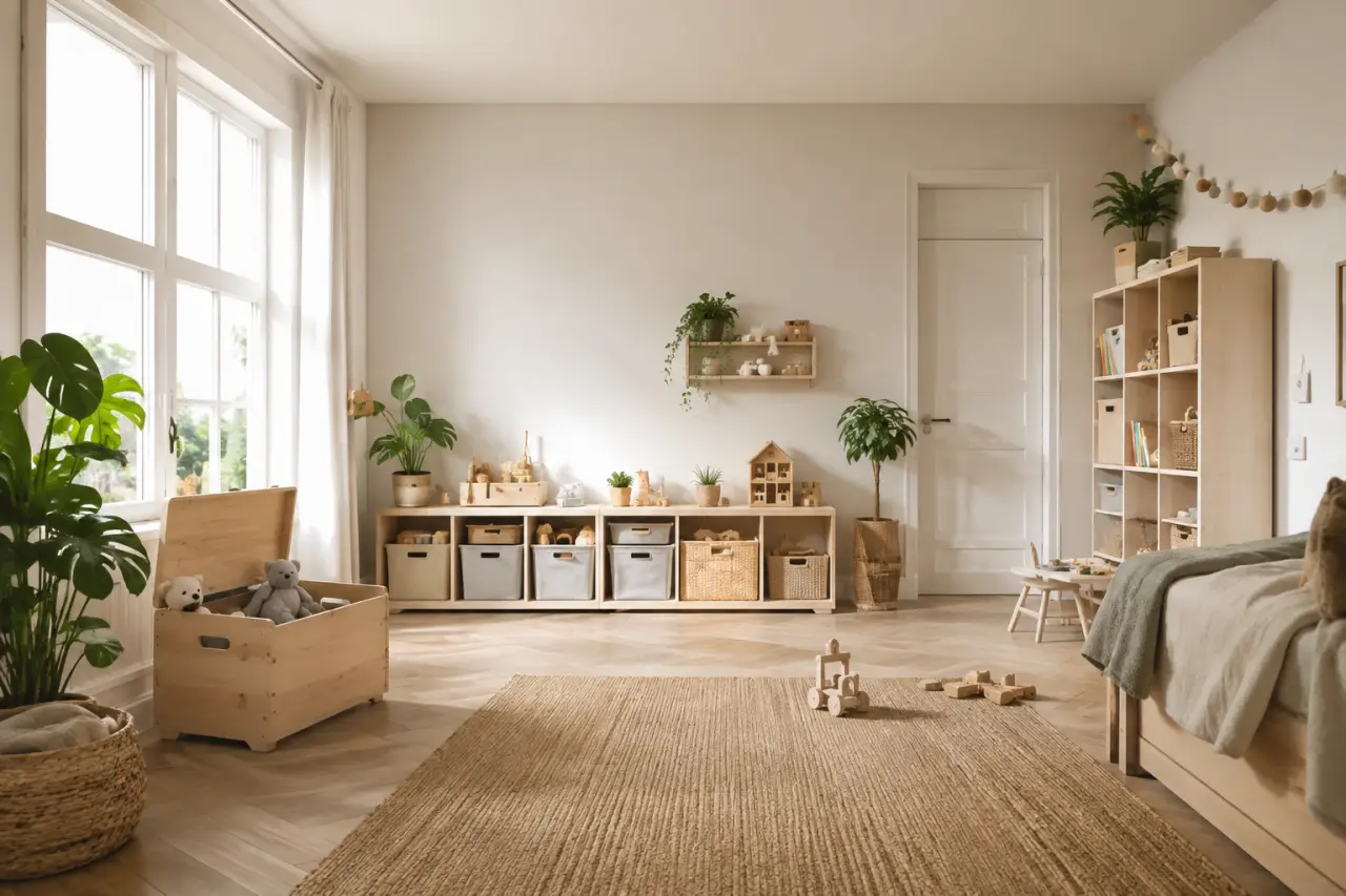 Coffre, cases ou bacs : quel meuble de rangement pour jouets choisir selon l’âge et la chambre ?
