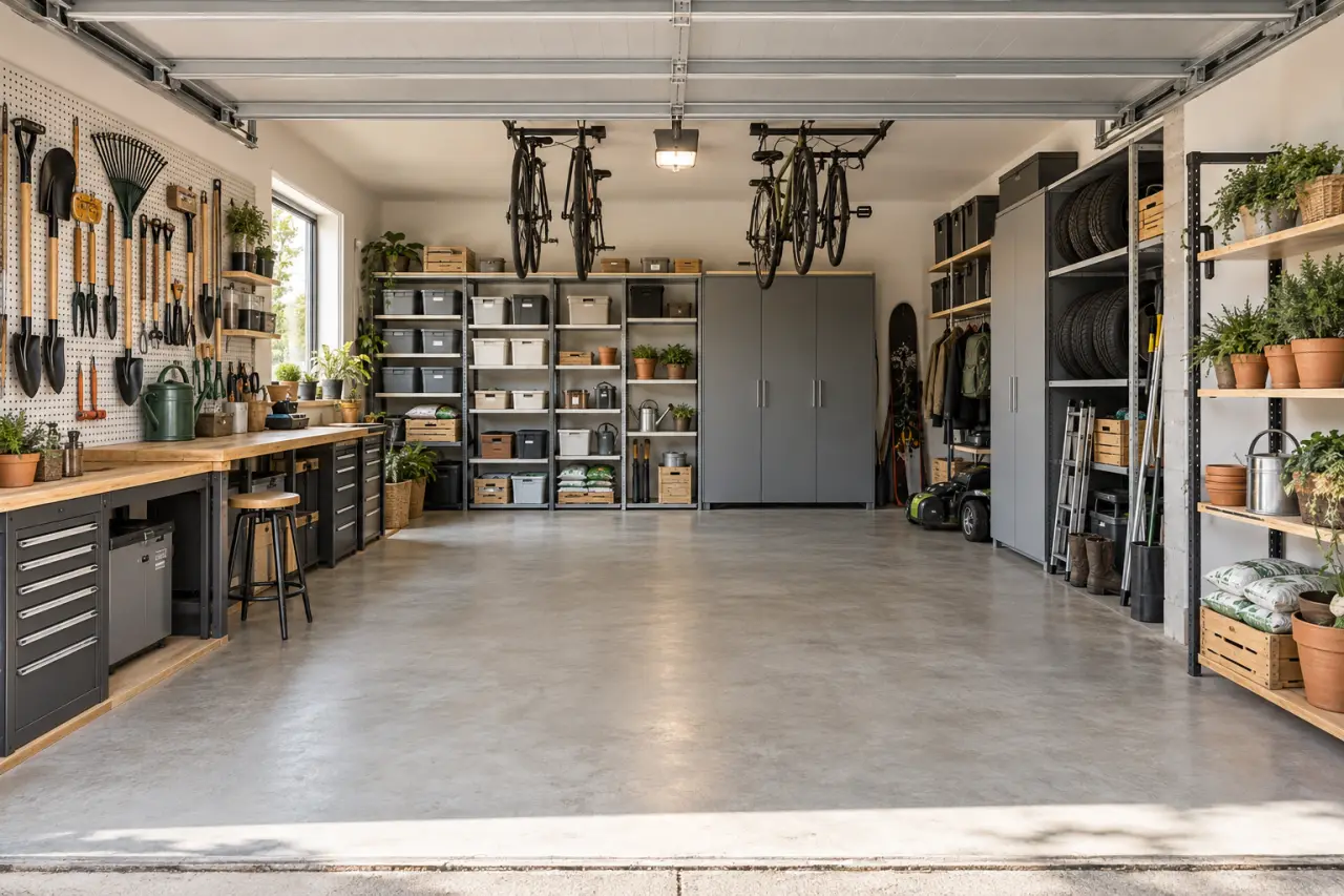 Optimisez le rangement du garage en libérant le sol et en organisant chaque zone