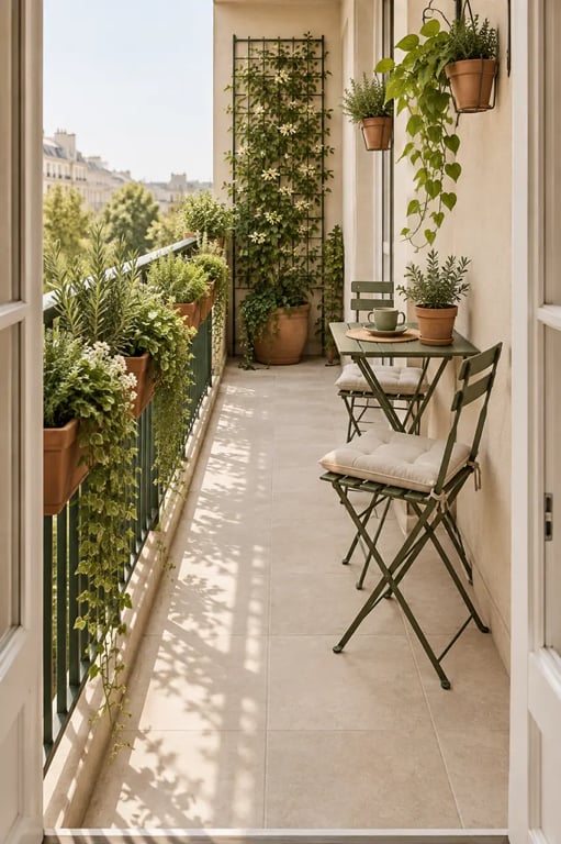 Aménagement vertical d'une petite terrasse sans se ruiner